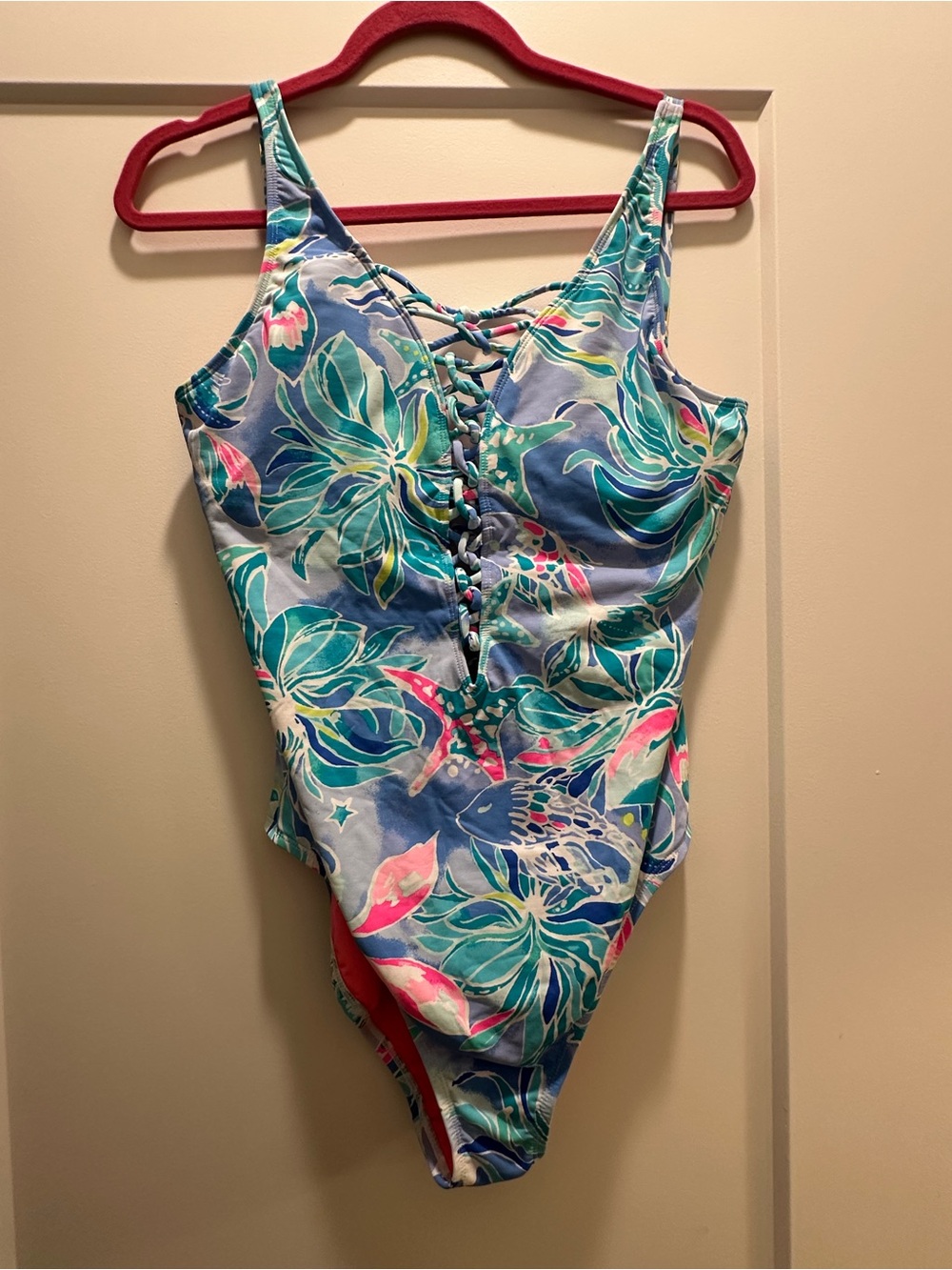 Lilly Pulitzer Women's Multi Swimsuit-one-piece size 12 worn once